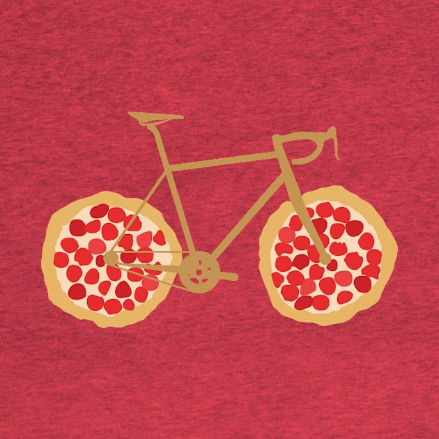 Bicycle Pizza Wheels by ClarkStreetPress